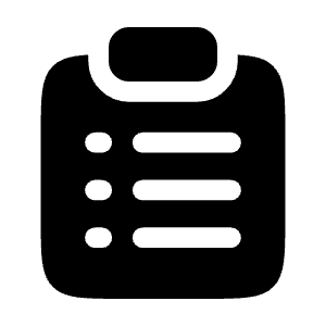 Clipboard List Icon from Solar Bold Set