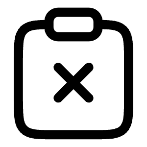 Clipboard Remove Icon from Solar Linear Set