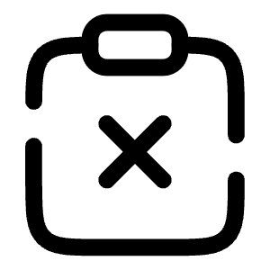Clipboard Remove Icon from Solar Broken Set