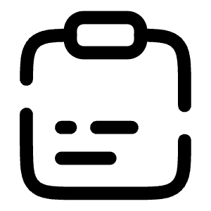 Clipboard Text Icon from Solar Broken Set