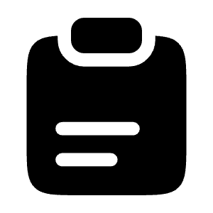 Clipboard Text Icon from Solar Bold Set