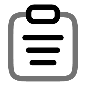Clipboard Icon from Solar Line Duotone Set