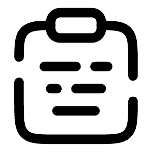 Clipboard Icon from Solar Broken Set