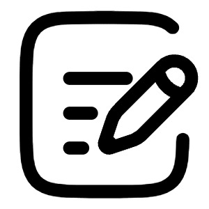 Document Add Icon from Solar Linear Set