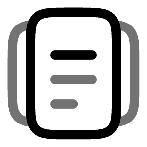 Documents Icon from Solar Line Duotone Set