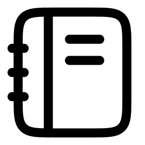 Notebook Icon from Solar Linear Set