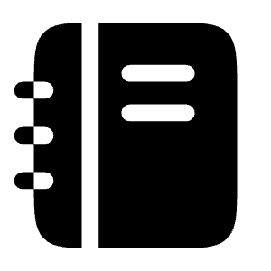 Notebook Icon from Solar Bold Set