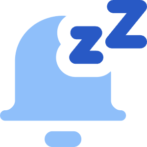 Notification Alarm Snooze Icon from Core Flat Set