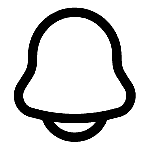 Bell Icon from Solar Linear Set