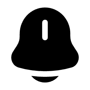 Bell Bing Icon from Solar Bold Set
