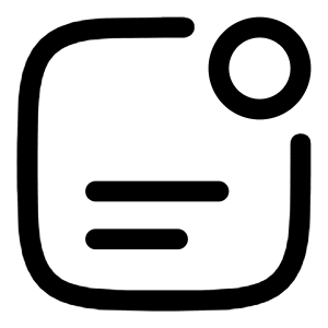 Notification Unread Lines Icon from Solar Linear Set