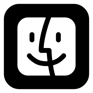 Mac Finder Logo Icon from Logos Block - Free Set