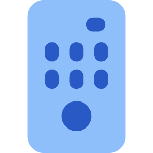 Remote Control Icon from Core Flat Set