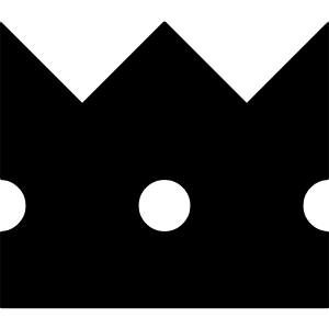 Crown Icon from Block – Free Set