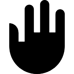 Hand Move Icon from Block – Free Set