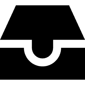 Inbox Icon from Block – Free Set