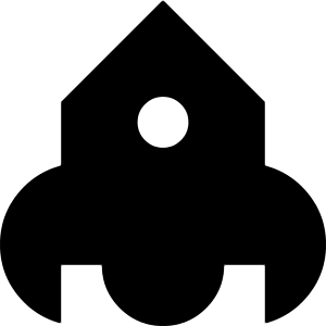 Rocket Icon from Block – Free Set