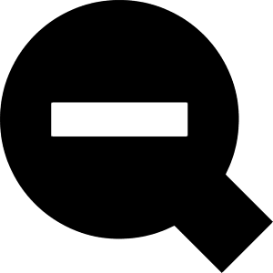 Zoom Out Icon from Block – Free Set