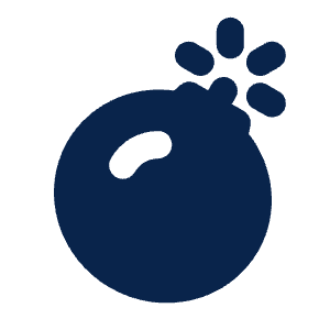 Bomb Fill Icon from Mingcute Fill Set