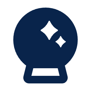 Crystal Ball Fill Icon from Mingcute Fill Set