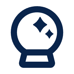 Crystal Ball Line Icon from Mingcute Line Set