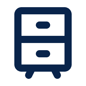 Drawer 2 Line Icon from Mingcute Line Set