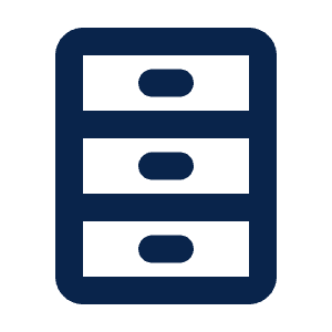 Drawer Line Icon from Mingcute Line Set