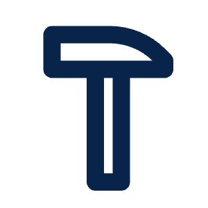 Hammer Line Icon from Mingcute Line Set