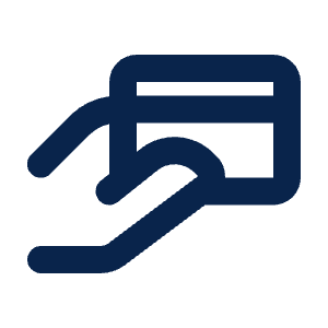 Hand Card Line Icon from Mingcute Line Set