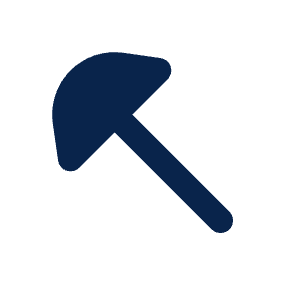 Hoe Fill Icon from Mingcute Fill Set