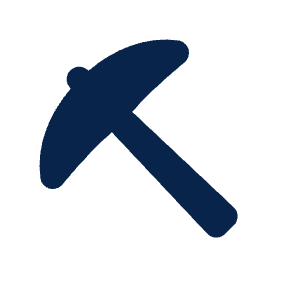 Pickax Fill Icon from Mingcute Fill Set