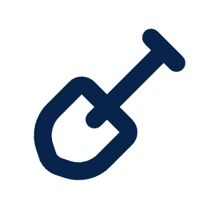 Shovel Line Icon from Mingcute Line Set