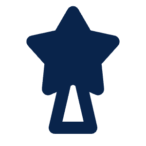 Star Topper Fill Icon from Mingcute Fill Set