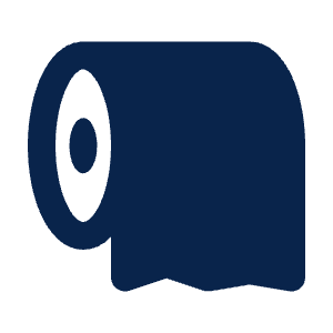 Toilet Paper Fill Icon from Mingcute Fill Set