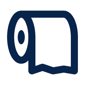 Toilet Paper Line Icon from Mingcute Line Set
