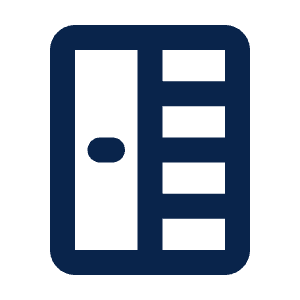 Wardrobe 2 Line Icon from Mingcute Line Set