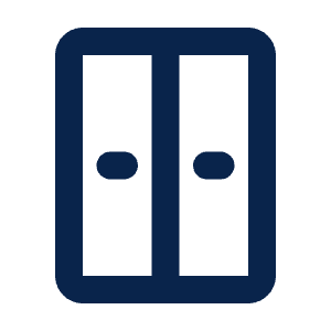 Wardrobe Line Icon from Mingcute Line Set