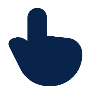 Hand Finger Fill Icon from Mingcute Fill Set