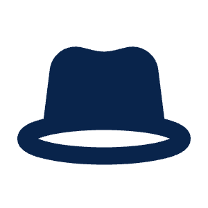 Hat Fill Icon from Mingcute Fill Set