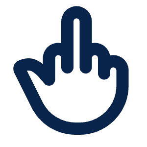 Middle Finger Line Icon from Mingcute Line Set