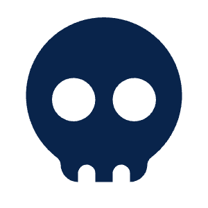 Skull Fill Icon from Mingcute Fill Set
