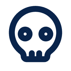 Skull Line Icon from Mingcute Line Set