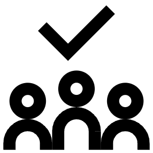 Checkmark Group People Icon from Atlas Line Set