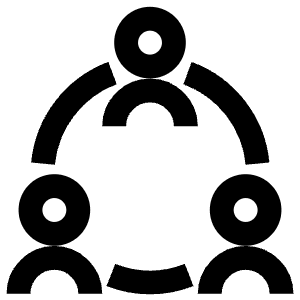 Circle Group People Icon from Atlas Line Set