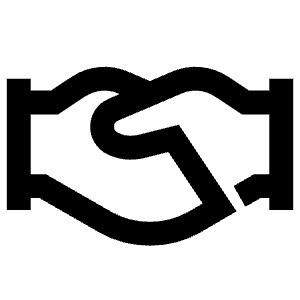 Handshake Hand Gesture Icon from Atlas Line Set