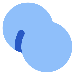 Pathfinder Circle Merge Icon from Core Flat Set