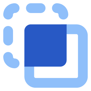 Pathfinder Square Crop Icon from Core Flat Set