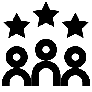 Accounts Group Star Rating Icon from Atlas Line Set