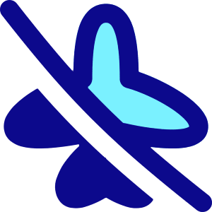 Airplane Disabled Icon from Flex Pop - Free Set