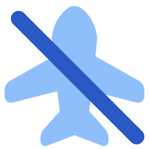 Airplane Disabled Icon from Plump Flat - Free Set